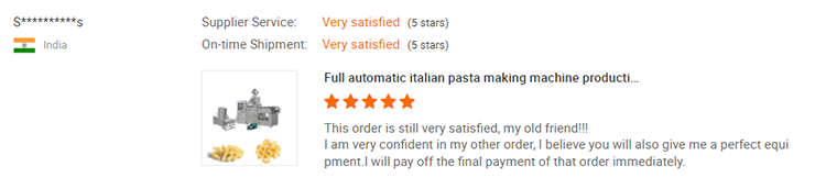 feedback of snack production line (3) Feedback of Bone Crusher Machine
