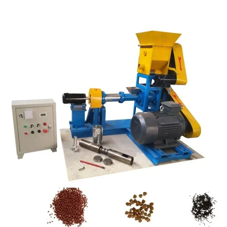 Small Electric Floating Fish Feed Extruder Machine (3)